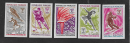 1968 Jeux Olympiques D'Hiver  De Grenoble: Série 1543/ 1547 Yvert Non Dentelée ** - Winter 1968: Grenoble