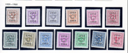 Préos - Série 52 - PO686-PO698 ** / PRE686-PRE698 ** - Typografisch 1951-80 (Cijfer Op Leeuw)