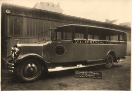 Villefranche * RARE * Autobus Bus Autocar DUMONT Car Marque Type ? * Ligne Cublize Thizy * Carrosserie A. ROUSSET Lyon - Villefranche-sur-Saone