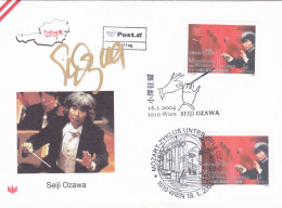 THE MUSIC SEIJI OZAWA  FDC COVERS 2004  AUSTRIA - FDC