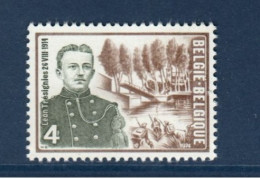 Belgique België, **, Yv 1724, Mi 1778, SG 2362, Léon Trésignies (1886-1914) Et Le Pont Brûlé à Vilvorde, - Guerre Mondiale (Première)