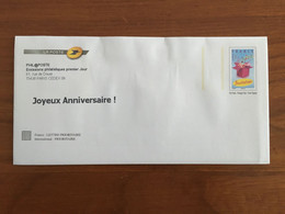 PRET A POSTER DE SERVICE Invitation Premier Jour "JOYEUX ANNIVERSAIRE!" - Neuf, Non Circulé ** RARE - 2008 - PAP : Su Commissione Privata TSC E Sovrastampe Semi-ufficiali