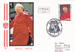 RELIGION   KARDINAL DDR.FRANZ KONIG    FDC COVERS 2004  AUSTRIA - FDC