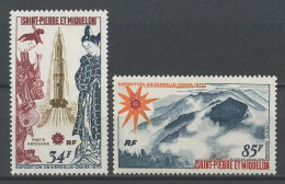 SPM MIQUELON 1970  PA N° 48/49 ** Neufs MNH Superbes C 81 € Espace Space Expo OSAKA Fusée Volcan Vulcano Japon - Nuevos