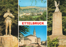 LUXEMBOURG - Ettelbruck - Mutlivues - Statue - Eglise - Carte Postale - Ettelbruck