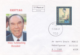 BOX MAX SCHMELING  FDC COVERS 2005  AUSTRIA - FDC