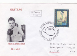 BOX MAX SCHMELING  FDC COVERS 2005  AUSTRIA - FDC