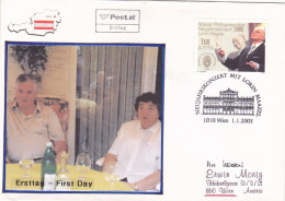 THE MUSIC  LORIN MAAZEL   FDC COVERS 2005  AUSTRIA - FDC