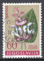 Yugoslavia 1961 Single Local Flora In Fine Used. - Used Stamps