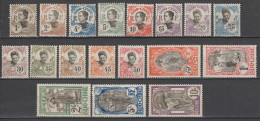 INDOCHINE - 1907 - SERIE COMPLETE YVERT N° 41/58 * MH - COTE YVERT = 400 EUR - Ongebruikt