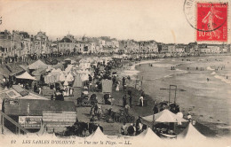 FRANCE - Sables D'Olonne - Vue Sur La Plage - Animé - Carte Postale Ancienne - Sables D'Olonne