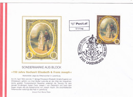 150 JAHRE HOCHZEIT ELISABETH END FRANZ JOSEPH  FDC COVERS 2004  AUSTRIA - FDC