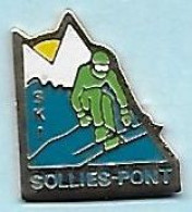 @@ Ski Skieur Descente Club De Ski De Sollies Pont Var PACA (1.5x1.8)  @@sp511 - Sports D'hiver