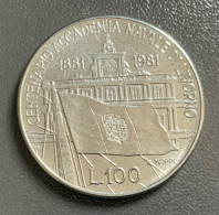 ITALIA - 1981 -  100 LIRE  ACCADEMIA NAVALE LIVORNO  ,  Cond. Ottime - 100 Liras