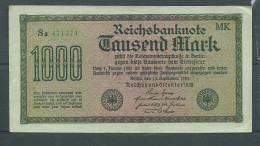 Reichsbanknote 1000 MARK 1922 6 Sa 471374  -  Laura 7929 - 1000 Mark