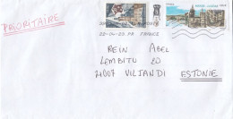 GOOD FRANCE Postal Cover To ESTONIA 2023 - Good Stamped: Institute ; Mende Lozere - Briefe U. Dokumente