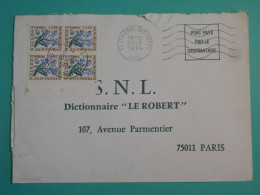 DJ 12 FRANCE BELLE LETTRE BLOC TAXE    1974 ST PIERRE A PARIS  + AFFRANCH. INTERESSANT - 1960-.... Cartas & Documentos