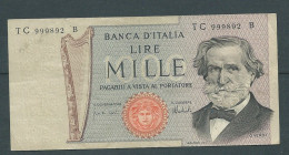 BILLET ITALIE 1000 LIRE 1969 - TC 999892 B   -  Laura 7930 - 1000 Lire