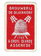 82a 1 Losse Speelkaart Brij. De Bijenkorf Assenede (beschadigd) - Autres & Non Classés