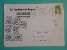 DJ 12 FRANCE BELLE LETTRE TAXE    1984  STEENBECQUE  + AFFRANCH. INTERESSANT - 1960-.... Lettres & Documents