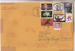GOOD USA Postal Cover To ESTONIA 2005 - Good Stamped: Persons ; Ship ; Olympic Games ; Flower - Cartas & Documentos