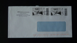 Ski Timbre En Ligne Montimbrenligne Sur Lettre (e-stamp On Cover) Ref TPP 5118 - Druckbare Briefmarken (Montimbrenligne)
