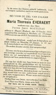 EVERAERT Maria Theresia ° 10 Oktober 1853 Muizen + 14 Januari 1943 Mechelen Wed Pieter Boeyenas - Religion & Esotérisme