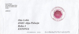 GOOD USA Postal Cover To ESTONIA 2022 - Good Stamped: Forever ; Flower - Cartas & Documentos