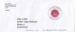 GOOD USA Postal Cover To ESTONIA 2022 - Good Stamped: Forever ; Flower - Storia Postale