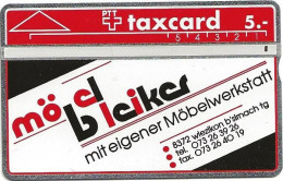 Switzerland: PTT K-91/58B 108E Möbel Bleiker - Schweiz