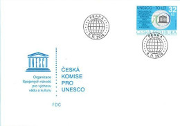 FDC 909 Czech Republic UNESCO Anniversary 2016 - UNESCO