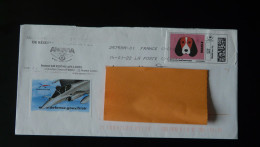 Chien Dog Timbre En Ligne Montimbrenligne Sur Lettre (e-stamp On Cover) Ref TPP 5147 - Printable Stamps (Montimbrenligne)