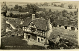 CP. The Gatehouse From The Battlements, Stokesay Castle - Shropshire