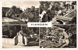 LUXEMBOURG - Vianden - Multivues - Le Château - Maison Victor Hugo - Carte Postale Ancienne - Vianden