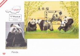 PANDA-BAREN  FDC COVERS 2003  AUSTRIA - FDC