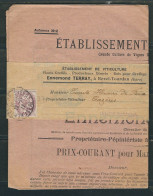 FRANCE N° 108 Obl. Sur Bande Journal Document Entier Jamais Ouvert Pour Cazéres - 1900-29 Blanc