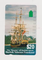 NORFOLK ISLAND - The Bounty Magnetic Phonecard - Norfolk Island