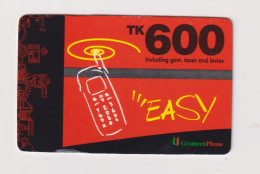 BANGLADESH - 600 Taka Remote Phonecard - Bangladesh