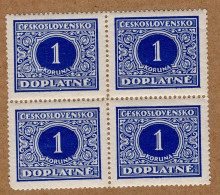 1928 - Doplatní - Definitivní Vydání - č. DL62 - čtyřblok - Deskové Vady - - Nuevos