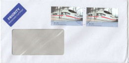 GOOD GERMANY Postal Cover To ESTONIA 2024 - Good Stamped: Railway / Trains - Storia Postale