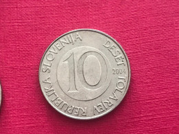 Münze Münzen Umlaufmünze Slowenien 10 Tolar 2004 - Slovenia