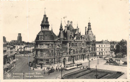 BELGIQUE - Antwerpen - Anvers - Baque Nationale - Animé - Bus - Carte Postale Ancienne - Antwerpen