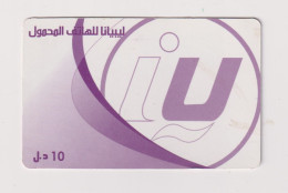 LIBYA - IU Remote Phonecard - Libya