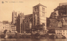 BELGIQUE - Huy - La Collégiale Et Le "Rondia" - Gothique Architecture - Carte Postale Ancienne - Hoei