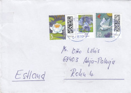 GOOD GERMANY Postal Cover To ESTONIA 2022 - Good Stamped: Flowers ; Birds - Brieven En Documenten