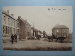 Eugies - Rue De L'Egalité - Direction La Bouverie Frameries - Attelage Cheval - Frameries