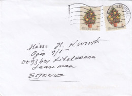 GOOD BELGIUM Postal Cover To ESTONIA 2008 - Good Stamped: Christmas - Covers & Documents
