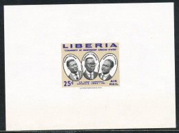 LIBERIA 1960, Conference Of The "BIG THREE" In Saniquellie (Liberia) (1959), 25 C. Presidents: Touré (Guinea), Tubman (L - Liberia