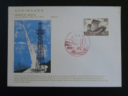Lettre Cover Meteorological Rocket Mt 135 Uchinauro Japan Japan 1975 Ref 99397 - Asie