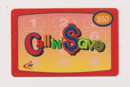 HONG KONG - Call N Save Remote Phonecard - Hong Kong